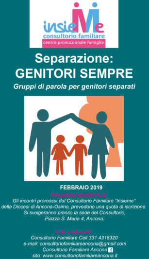 Separazione: GENITORI SEMPRE. Gruppi di parola per genitori separati