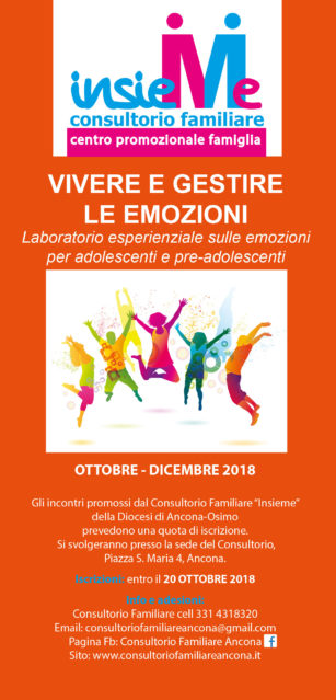 VIVERE E GESTIRE LE EMOZIONI. Laboratorio esperienziale sulle emozioni per adolescenti e pre-adolescenti