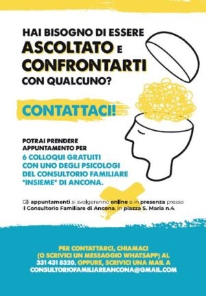 Hai bisogno di essere ascoltato e confrontarti con qualcuno? Contattaci!